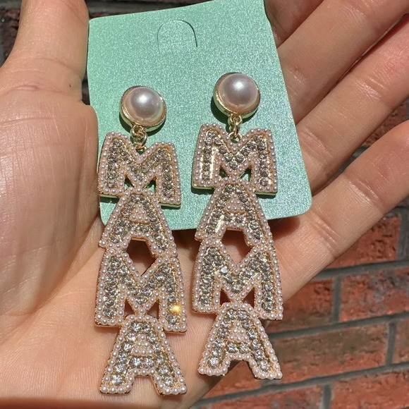 Mother Mama Crystal Earrings - Picture 6 of 10